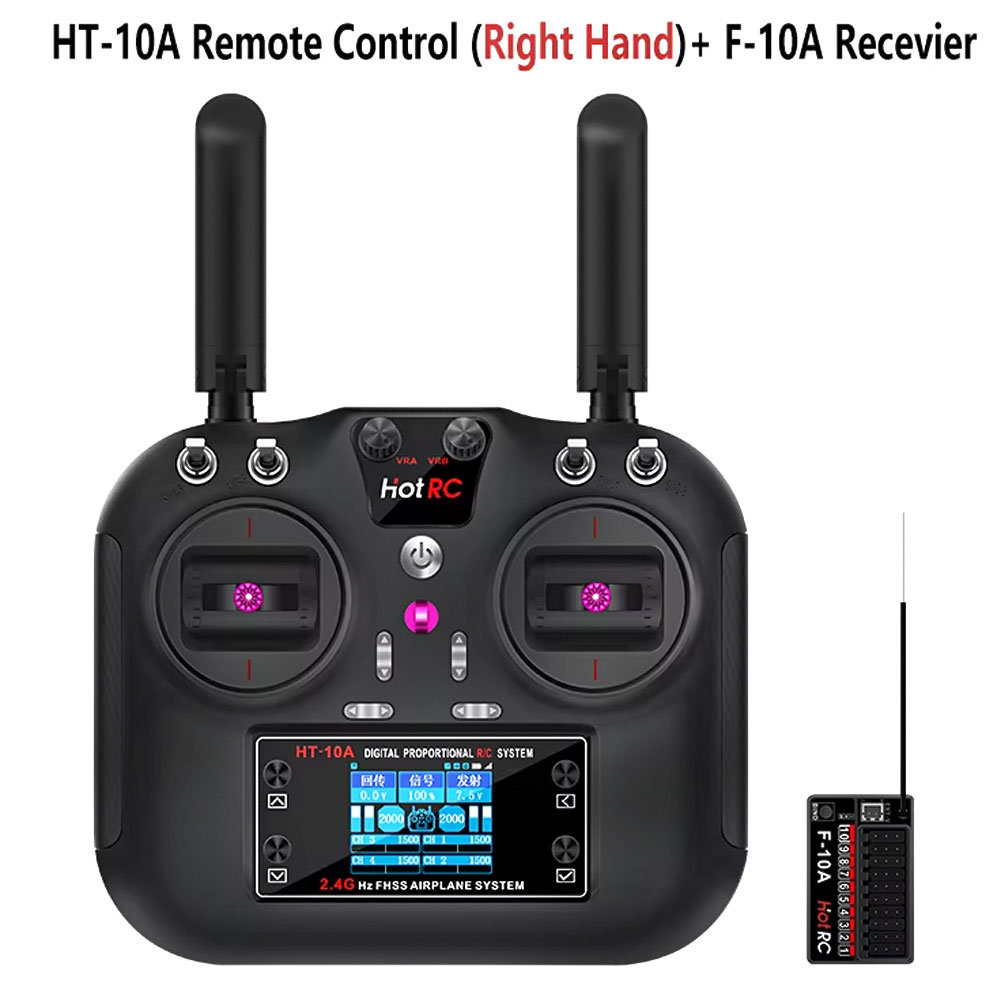 Drone And Car - Радиопередатчик Hotrc HT-10A 2.4G 10-канальный с