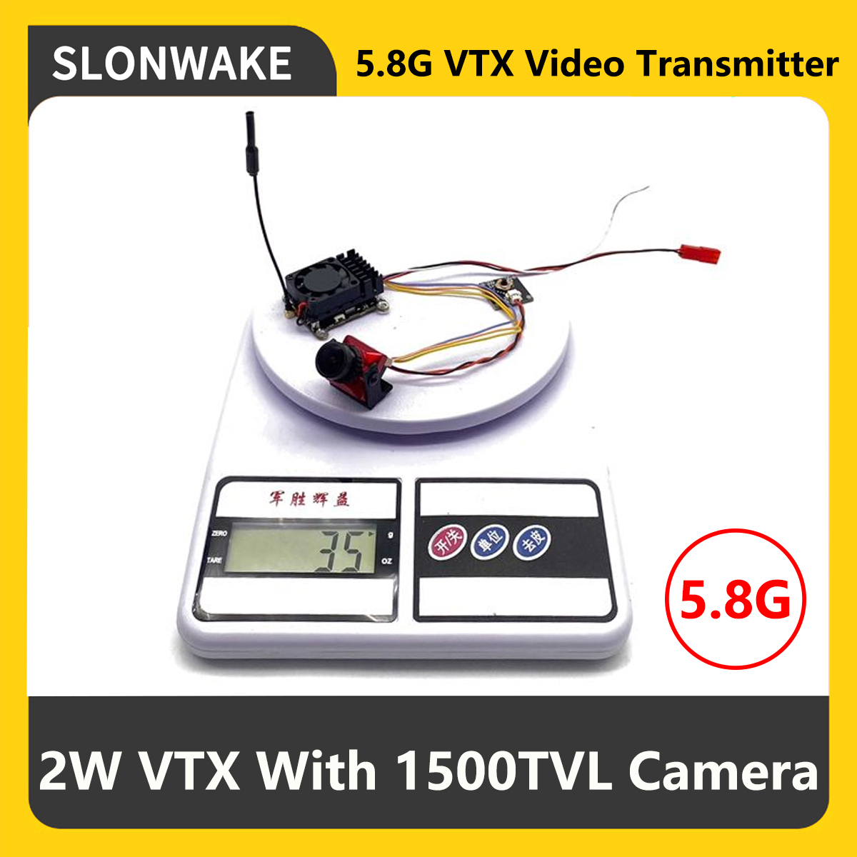 Drone Rc Controller And Receiver - SLONWAKE 5.8G 2000мВт FPV VTX передатчик
