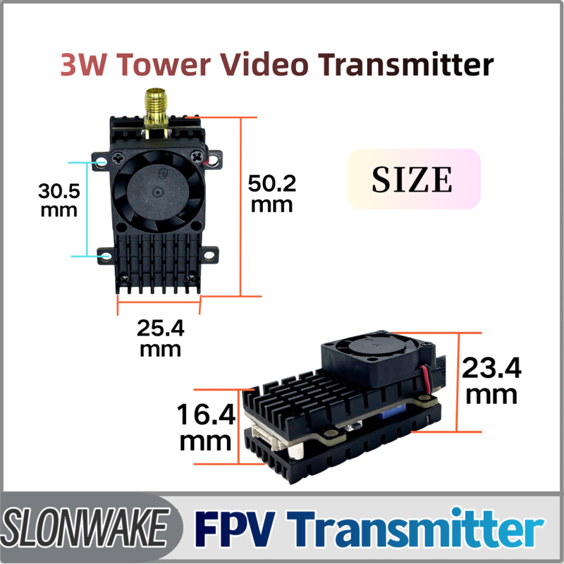 Drone Rc Controller And Receiver - SLONWAKE 5,8G 3000 МВт Модуль передачи