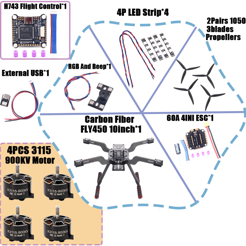 B-CUBE Open Source Новый Умный – обзор и цена Heavy Lift Drone Frame