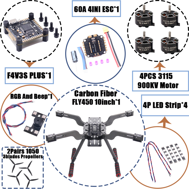 B-CUBE Open Source Новый Умный – обзор и цена Heavy Lift Drone Frame