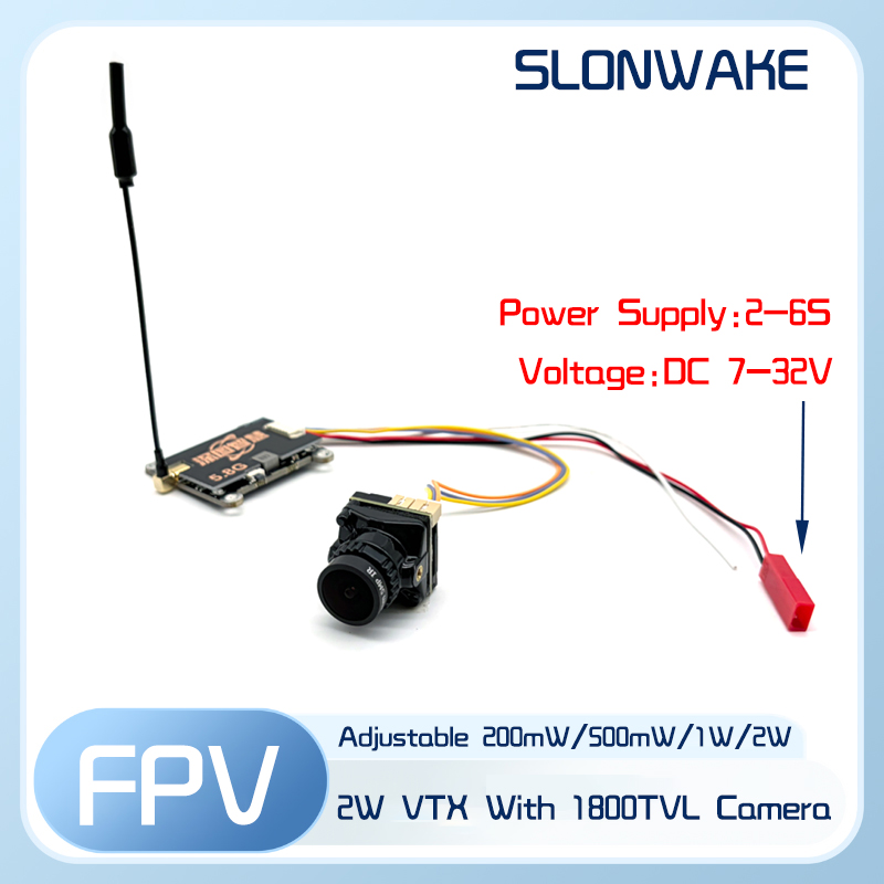 SLONWAKE 5.8G 56CH 2W передатч – обзор и цена Fpv Camera Cmos