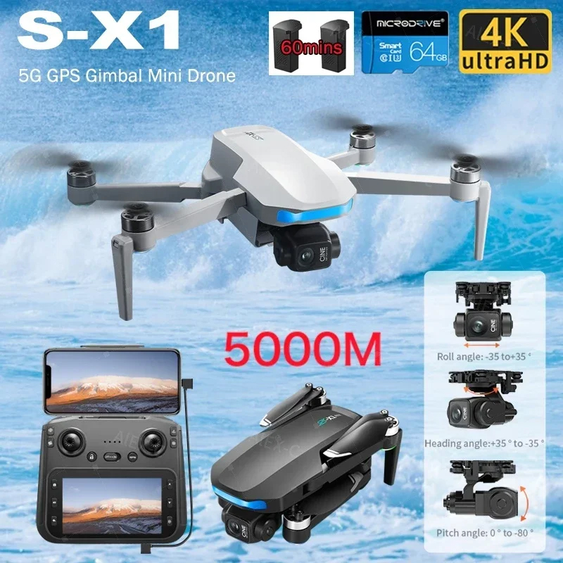 Мини-дрон S-X1 8K Professional – обзор и цена Drone X1 Rc