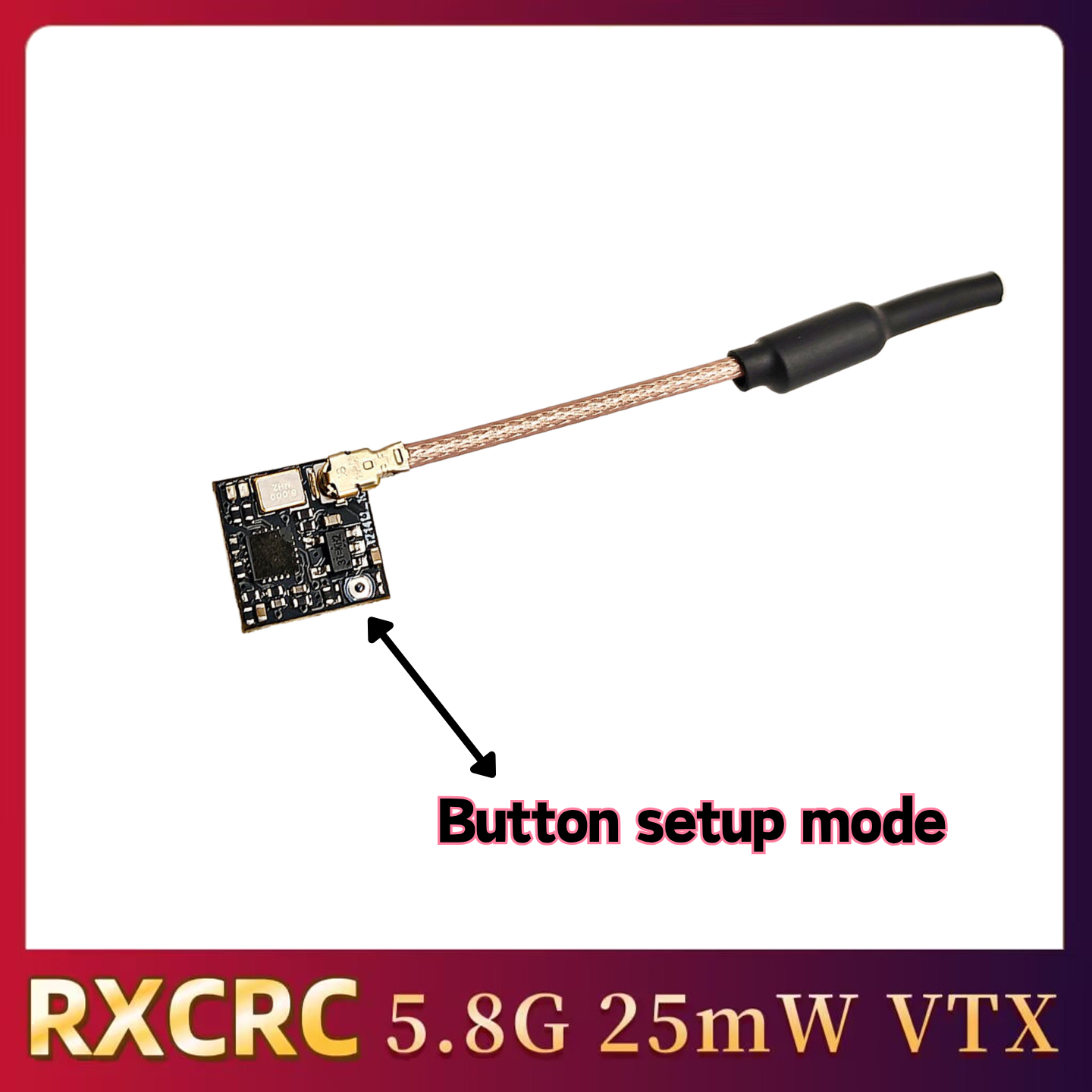RXCRC 5.8GHz 48CH FPV 25mW ана – обзор и цена Drone And Car